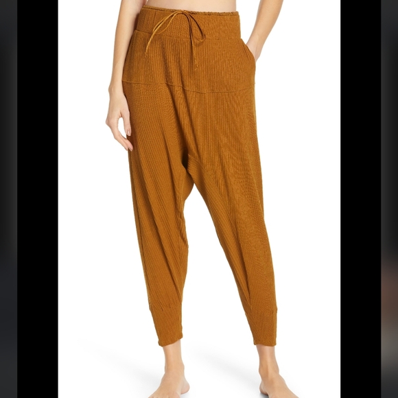 Free People Cant Handle This Harem Pants In Mustard Size Small - Picture 3 of 9